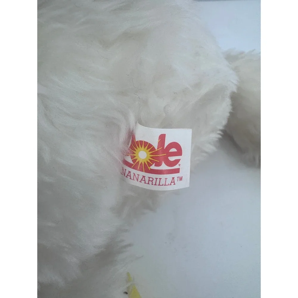 Dole‎ Bananimal Plush Toy 1988 White Yellow The Bananarilla Vintage Advertising